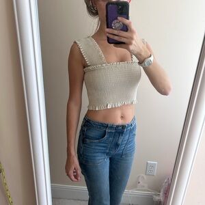 Nude Crop Top